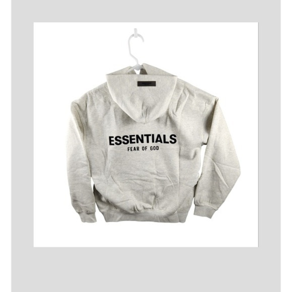 Fear Of God Essentials Hoodie Light Oatmeal Men's XS - Picture 3 of 11